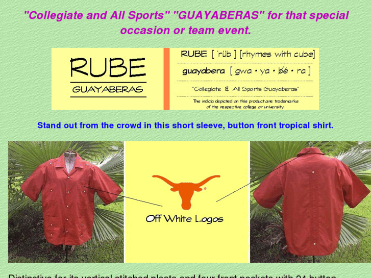 www.rubeguayaberas.com