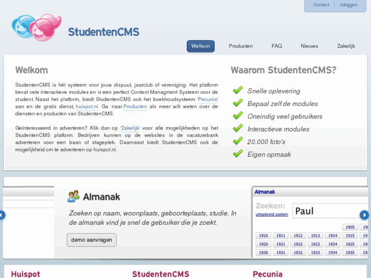 www.studentencms.nl