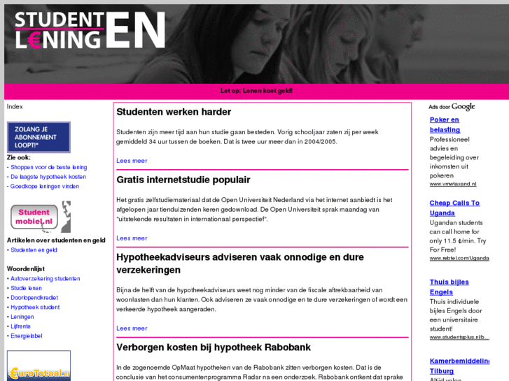 www.studentenleningen.com