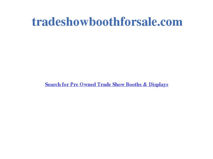 www.tradeshowboothsforsale.com