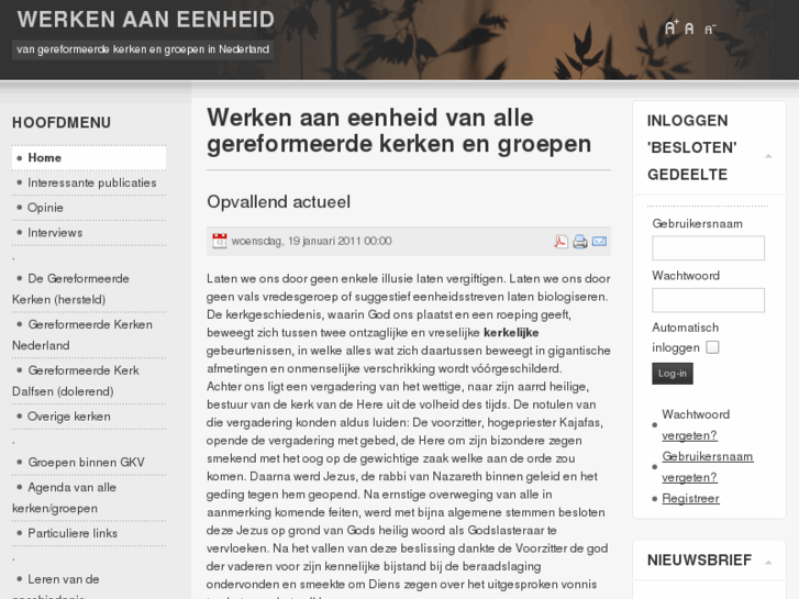 www.werkenaaneenheid.nl