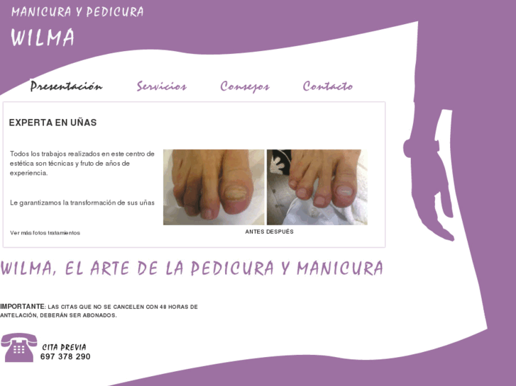 www.wilmapedicura.com