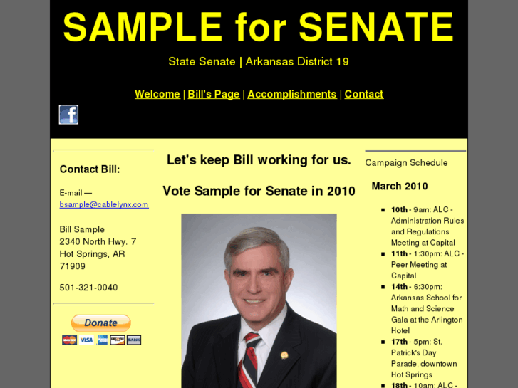 www.billsampleforsenate.com