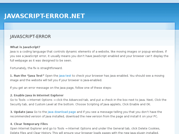www.javascript-error.net