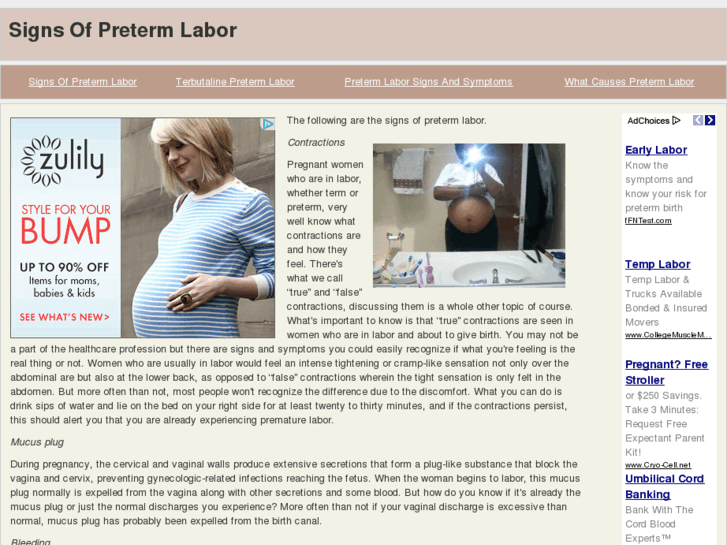 www.signsofpretermlabor.com