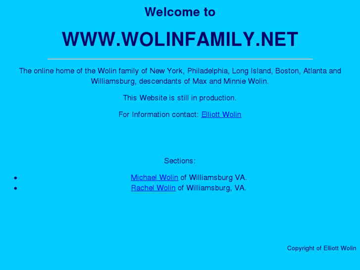 www.wolinfamily.net