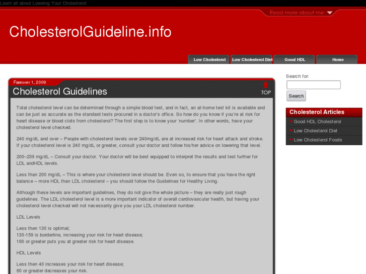 www.cholesterolguideline.info