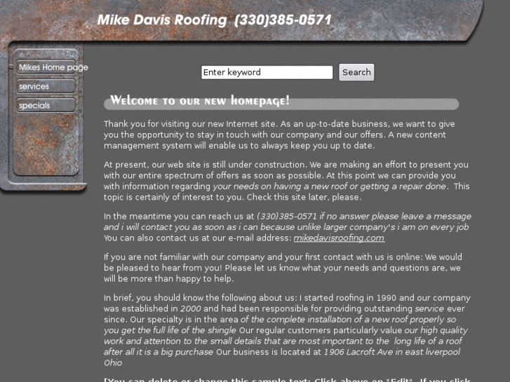 www.mikedavisroofing.com