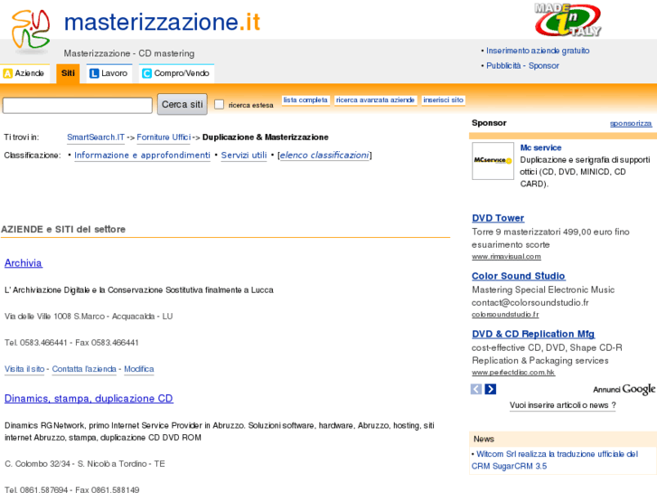 www.masterizzazione.it