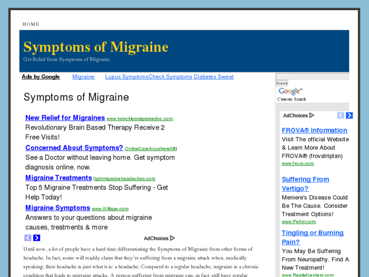 www.symptomsofmigraine.net