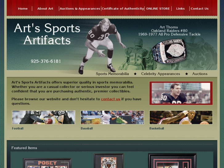 www.artssportsartifacts.com