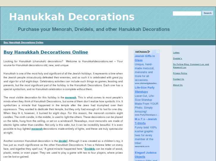 www.hanukkahdecorations.net