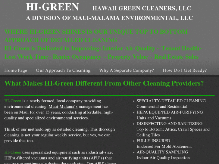 www.hawaiigreencleaners.com