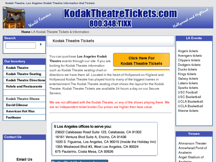 www.kodaktheatretickets.com