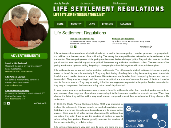 www.lifesettlementregulations.net