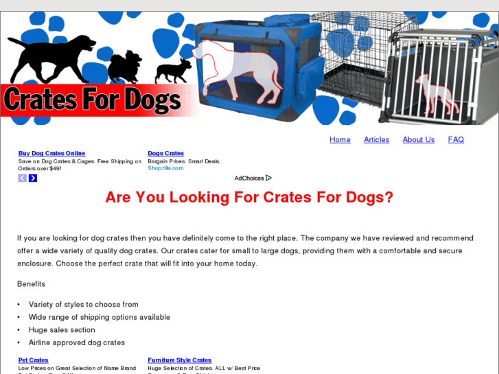 www.buycratesfordogs.com