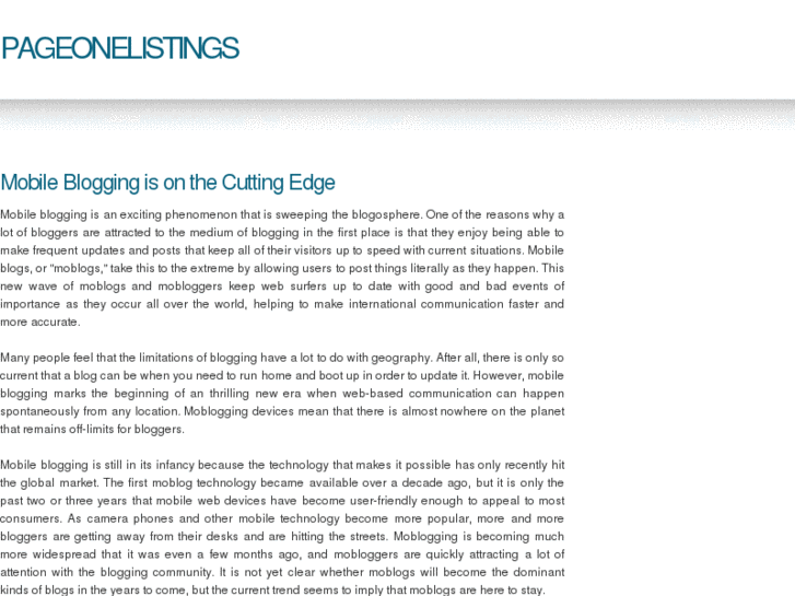 www.pageonelistings.com