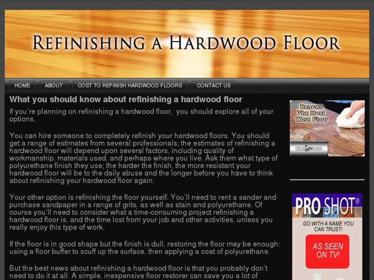 www.refinishingahardwoodfloor.com