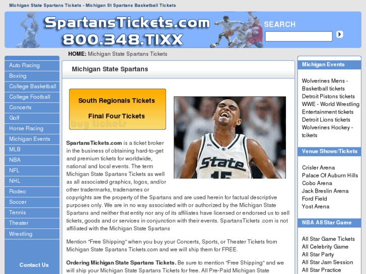 www.spartanstickets.com