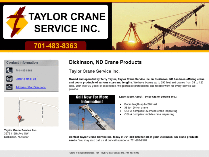 www.taylorcraneservice-nd.com