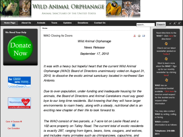 www.wildanimalorphanage.org