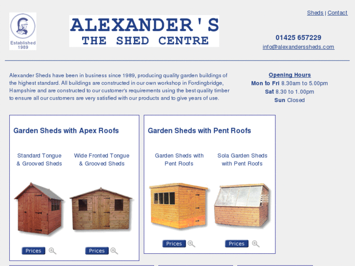 www.alexanderssheds.com