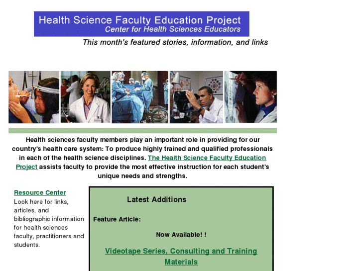 www.healthsciencefaculty.org