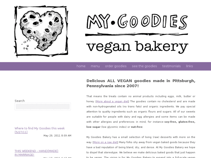 www.mygoodiesbakery.com