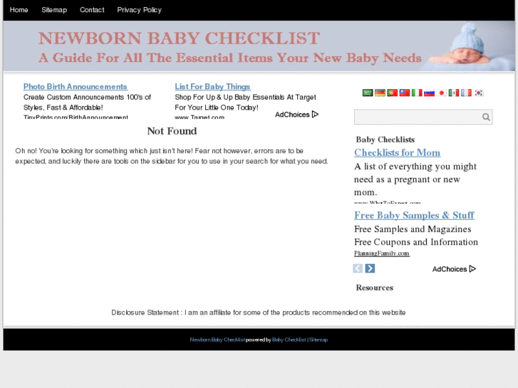 www.newbornbabychecklist.org