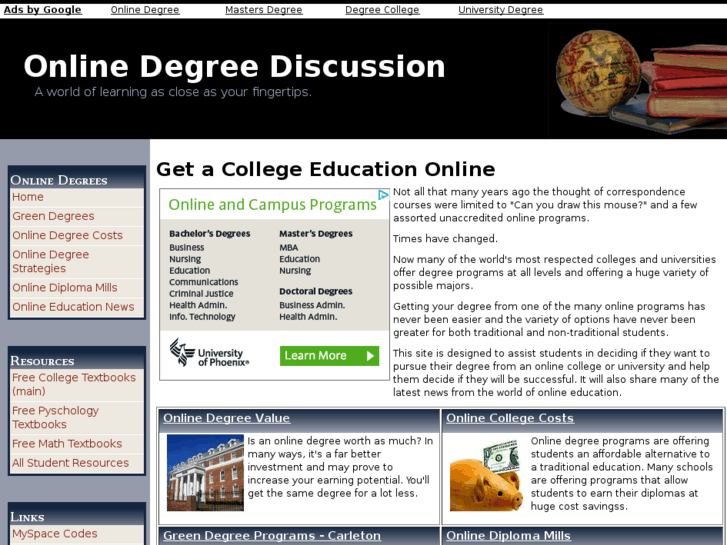 www.onlinedegreediscussion.com