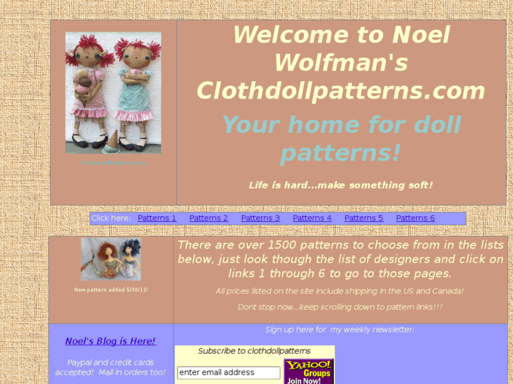 www.clothdollpatterns.info