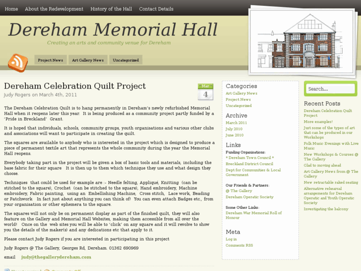 www.derehammemorialhall.com