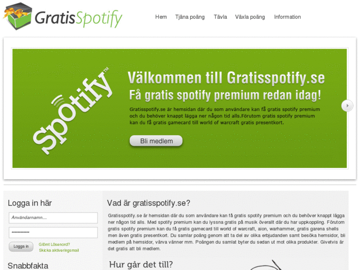 www.gratisspotify.se