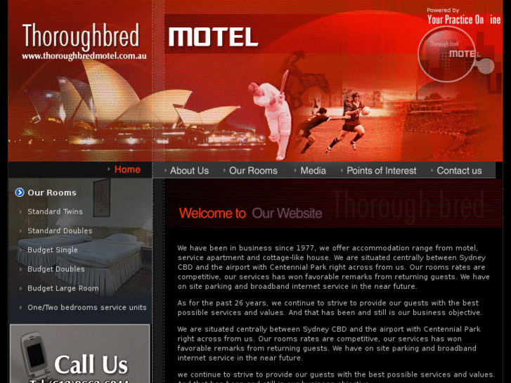 www.thoroughbredmotel.com.au