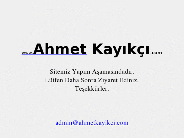 www.ahmetkayikci.com