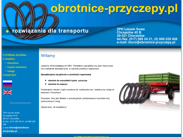 www.obrotnice-przyczepy.pl