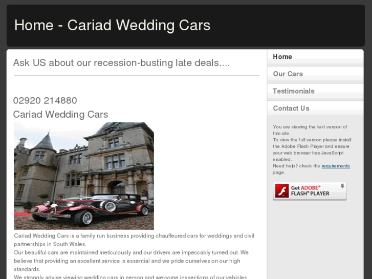 www.cariadweddingcars.com