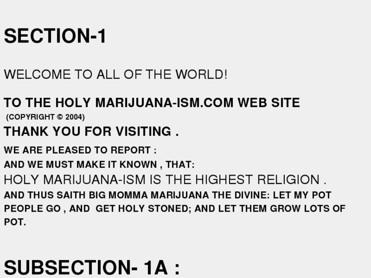 www.holymarijuanaism.com