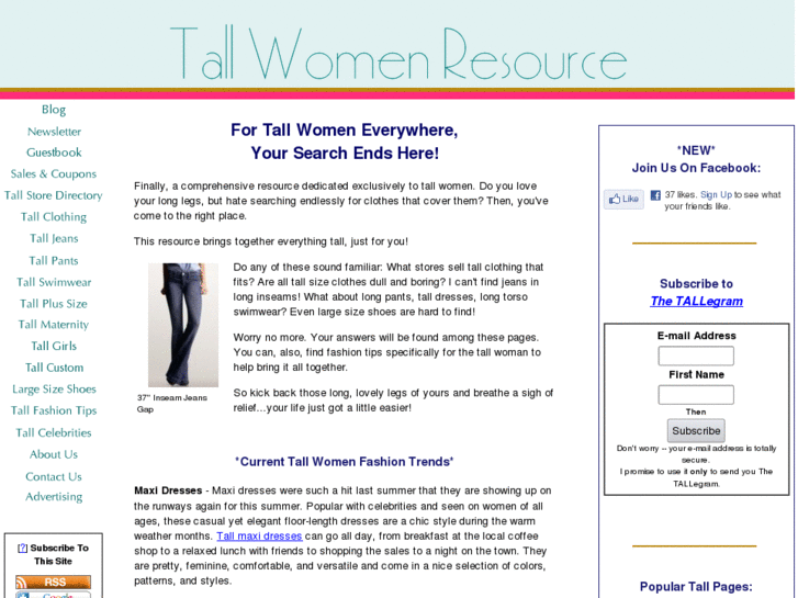 www.tallwomanresource.com