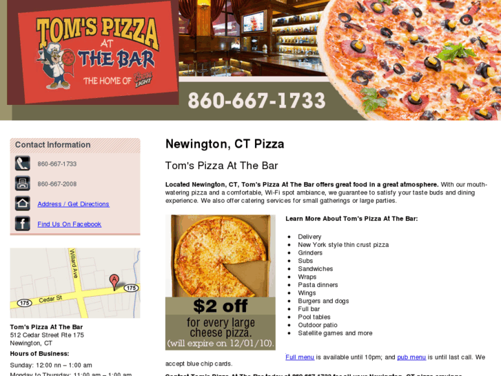 www.tomspizzact.com