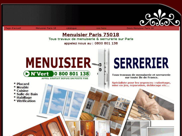 www.menuisierparis18.net