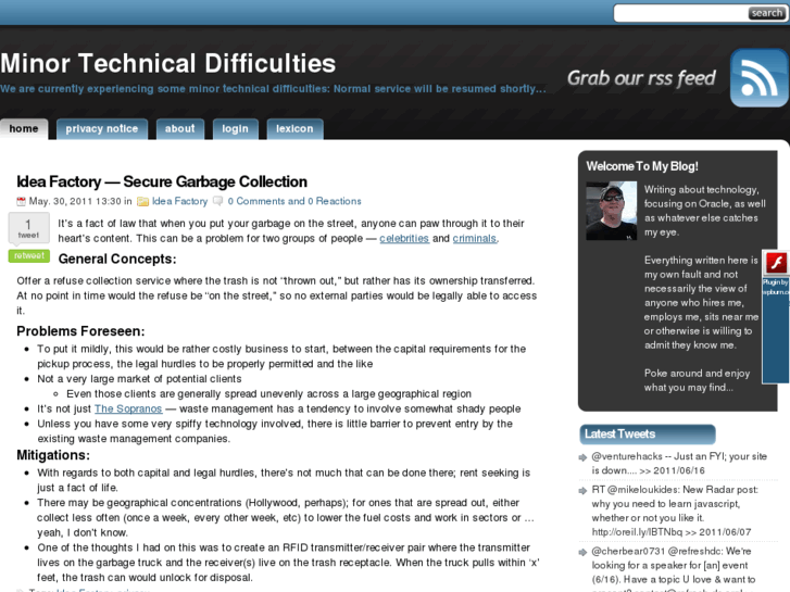 www.minortechnicaldifficulties.com