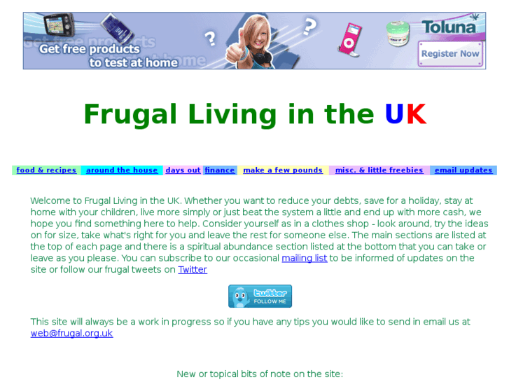 www.frugal.org.uk