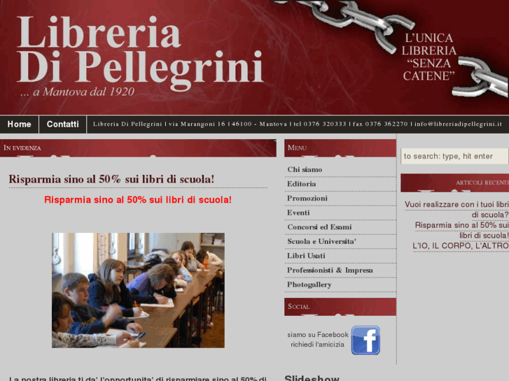 www.libreriadipellegrini.it