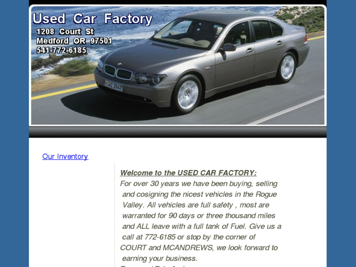 www.usedcarfactorymedford.com