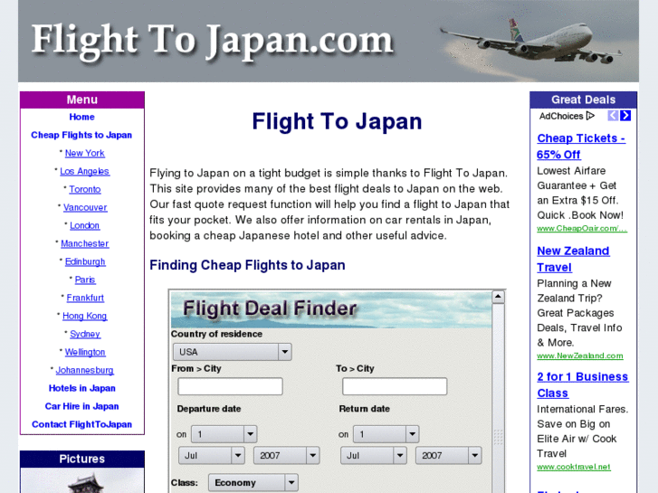 www.flighttojapan.com