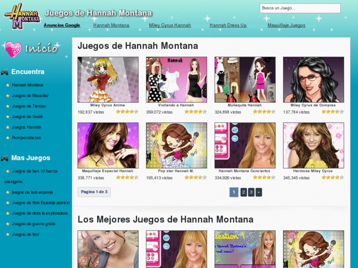 www.juegosdehannahmontana.net