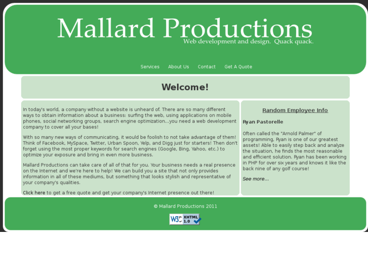 www.mallardproductions.net