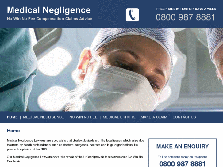 www.medicalnegligencenowinnofee.co.uk