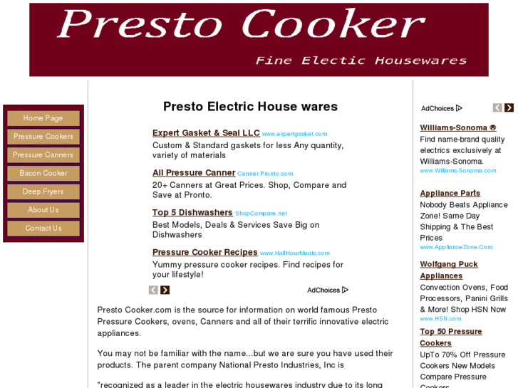 www.presto-cooker.com